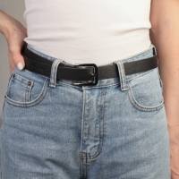 Пряжка для ремня, 4 &times; 4,4 см, 30 мм, цвет чёрный никель