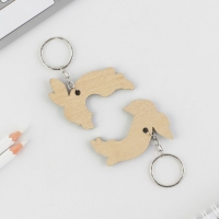 Брелок для ключей парный «Зайчики», деревянный, 9 х 15 см Брелок для ключей парный «Зайчики», деревянный, 9 х 15 см