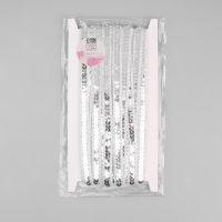 Тесьма декоративная с пайетками, 12 мм, 9 &plusmn; 0,5 м, цвет серебряный