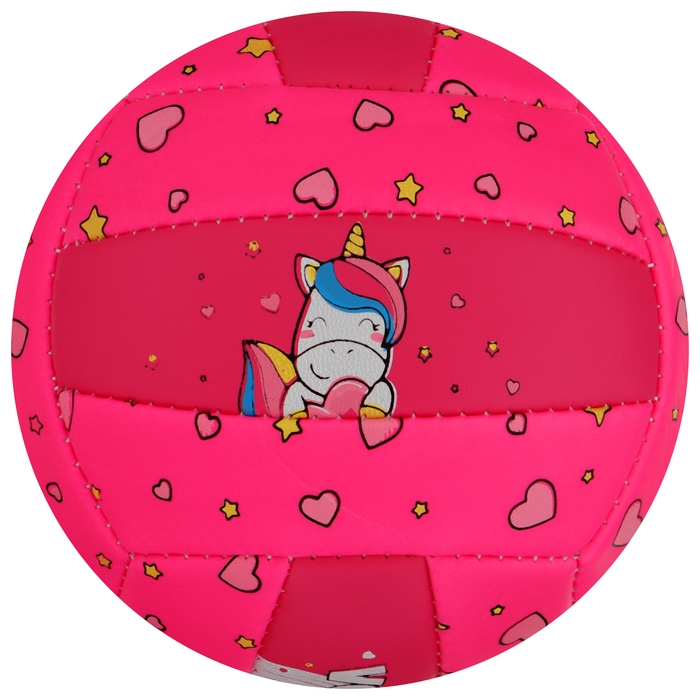 Волейбольный мяч ONLYTOP, машинная сшивка, 18 панелей, р. 2, PVC