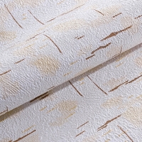 Бумажные обои Береста 98-41, 0,53х10,05м, золото