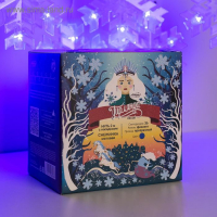 Гирлянда &laquo;Нить&raquo; 2 м с насадками &laquo;Снежинка матовая&raquo;, IP20, прозрачная нить, 36 LED, свечение синее, 220 В