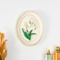 Панно интерьерное полистоун "Орхидея" 16х2х21 см