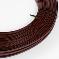 Ротанг искусственный 8 мм 100 м волна (каштан)