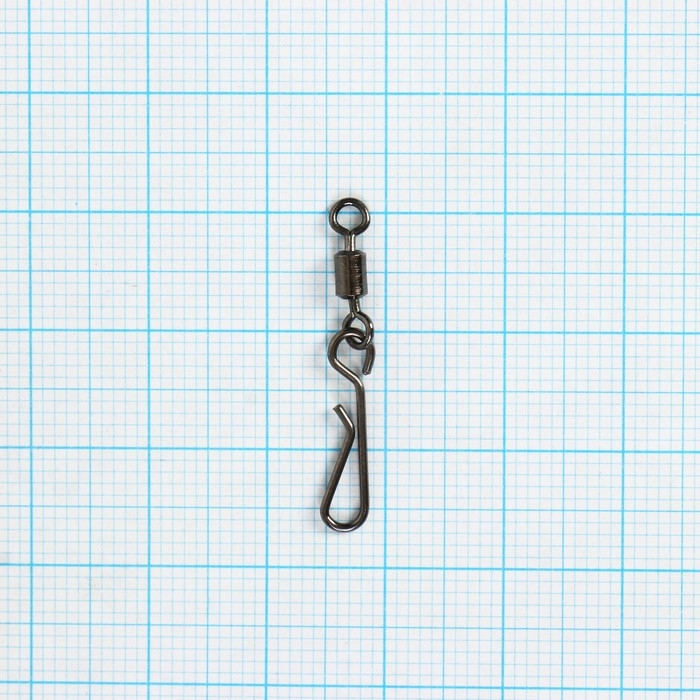 Вертлюг с застежкой Волжанка 905 Rolling Swivel with Hanging Snap A № 6х2, тест 19 кг, 5 шт