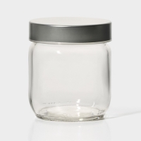 Банка стеклянная для сыпучих продуктов с металлической крышкой &laquo;Вока&raquo;, 380 мл