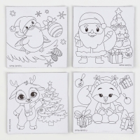 Набор для декорирования магнитов на новый год &laquo;Зимняя сказка&raquo;, новогодний набор для творчества