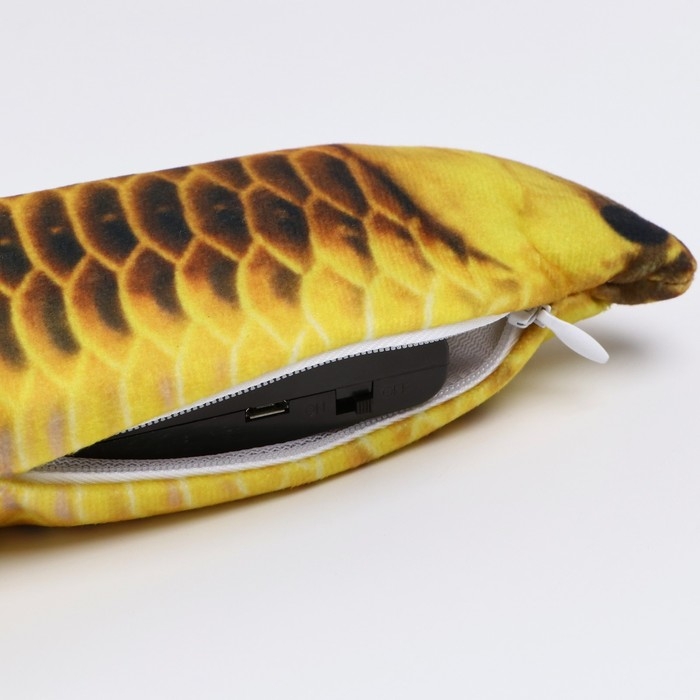 Игрушка для кошек "Петушок" с двигающимся хвостом и с USB-зарядкой, 28 см