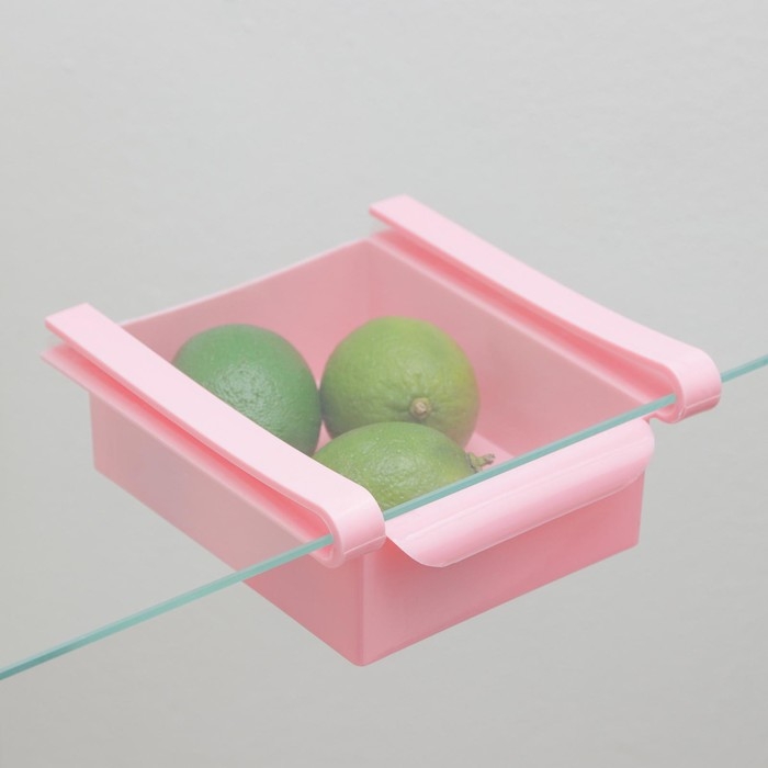 Полка подвесная в холодильник, 16&times;15,5&times;7 см, цвет МИКС