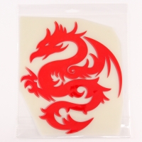 Термотрансфер &laquo;Дракон&raquo;, цвет красный, набор 10 шт.