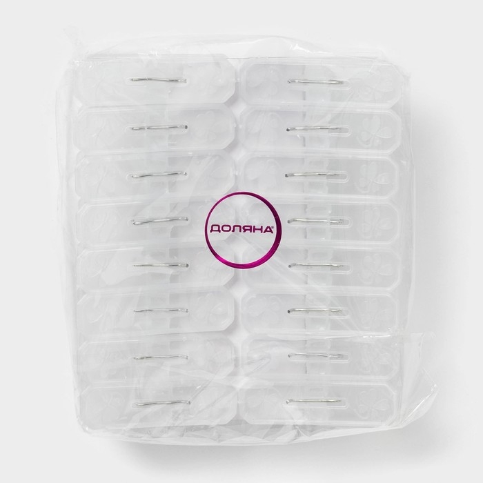 Прищепки бельевые Доляна, 16 шт, 6,5&times;2 см, ширина низа 4 см