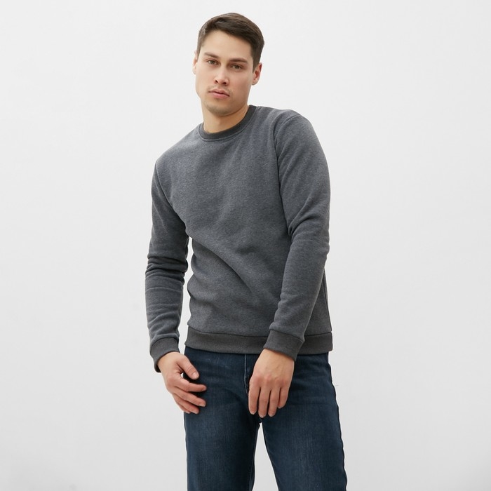 Свитшот мужской НАЧЁС, цвет серый, размер 56 Свитшот мужской НАЧЁС, цвет серый, размер 56