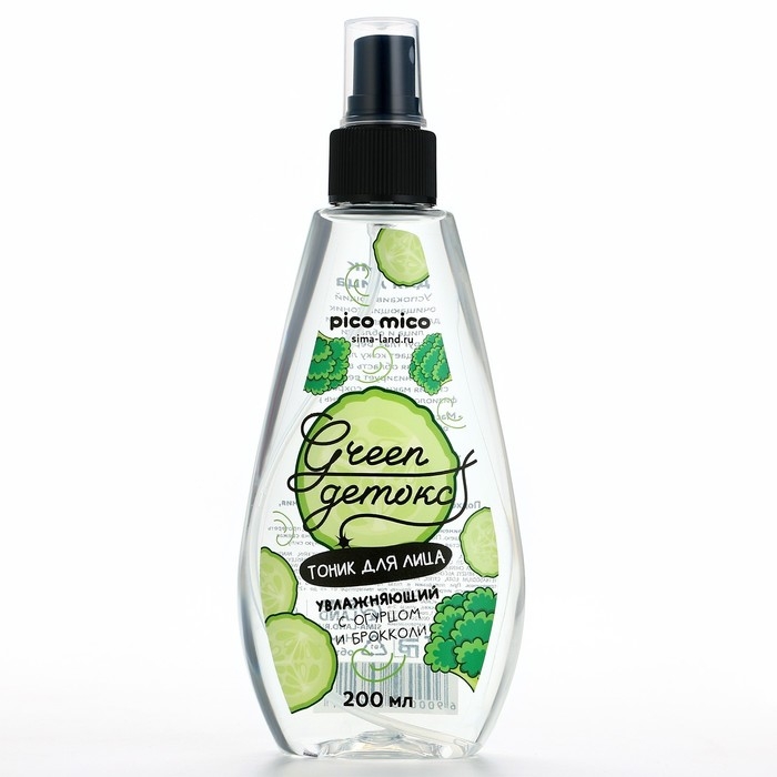 Тоник для лица Green detox, 200 мл, PICO MICO Тоник для лица Green detox, 200 мл, PICO MICO