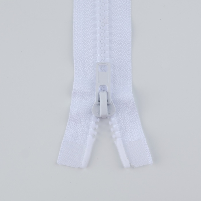 Молния &laquo;Трактор&raquo;, №8, разъёмная, 2 замка, замки автомат, 100 см, цвет белый