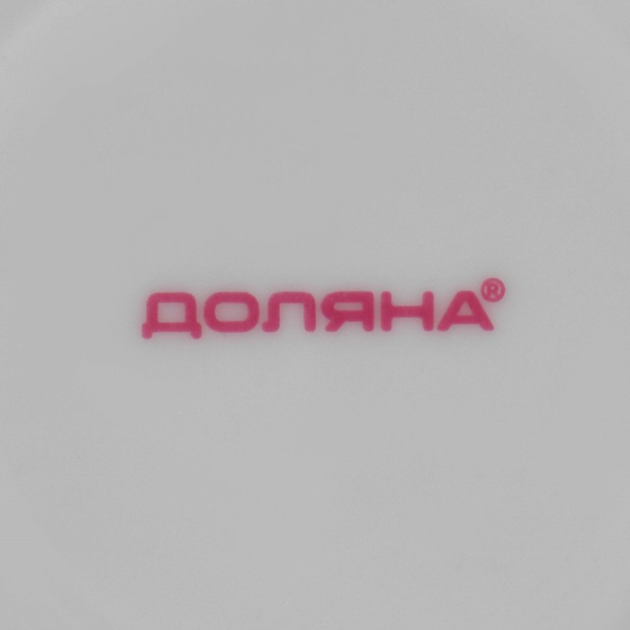 Набор керамической посуды Доляна &laquo;Мрамор&raquo;, 24 предмета: тарелки d=19/21/24 см, чайная пара 200 мл, цвет розовый