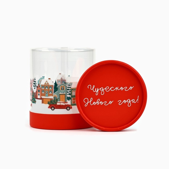 Коробка подарочная «Зимний город», 10 х 11 см, Новый год Коробка подарочная «Зимний город», 10 х 11 см, Новый год