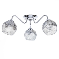 Люстра "Лаура" 3x60Вт E27 хром 54х54х29 см. Люстра "Лаура" 3x60Вт E27 хром 54х54х29 см.