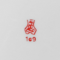 Тарелка фарфоровая &laquo;Волк&raquo;, d=17,5 см, белая