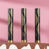 Свечи фонтаны для торта "Золотой узор", 10 см, 30 секунд, 3 шт