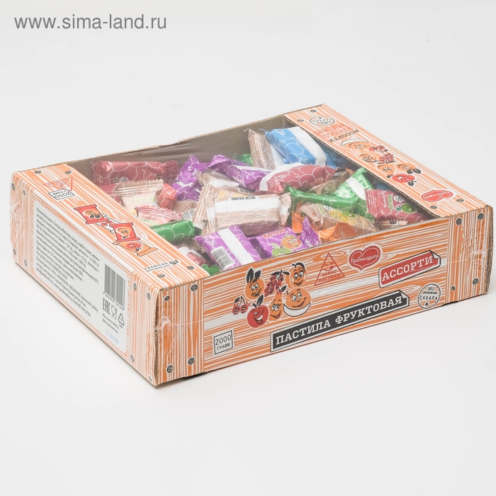 Пастила &laquo;Пастилушка&raquo; ассорти: яблоко, груша, персик, вишня, дыня, апельсин, барбарис, 2 кг