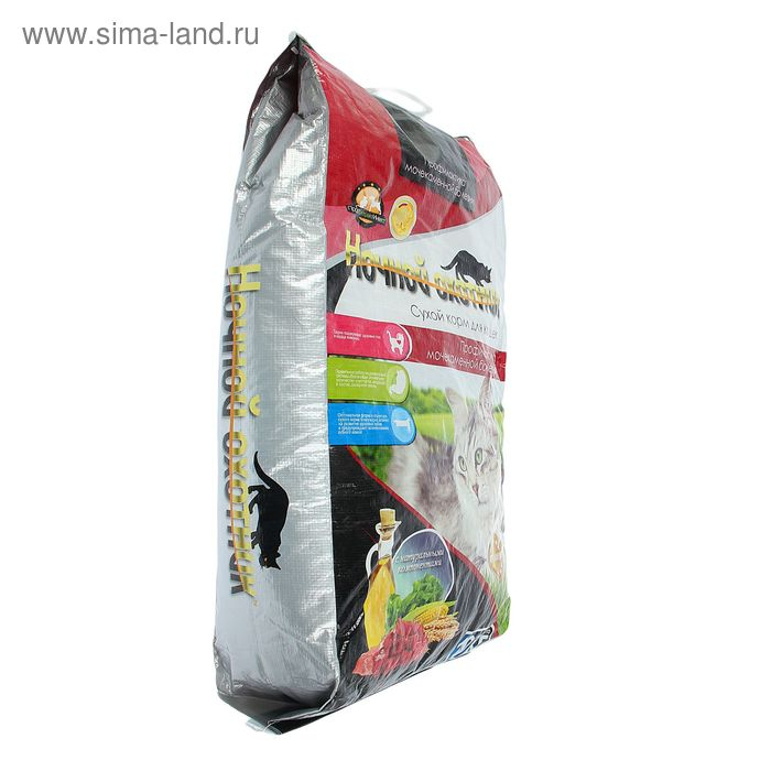 Сухой корм Сухой корм "Ночной охотник" для кошек, профилактика мочекаменной болезни, 10 кг