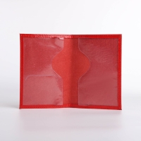 Обложка для паспорта, цвет алый