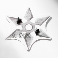 Серьги металл &laquo;Япония&raquo; сюрикены гвоздики, цвет чёрный