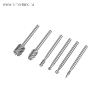 Мини-шарошки абразивные FIT, по металлу, набор 6 шт. Мини-шарошки абразивные FIT, по металлу, набор 6 шт.