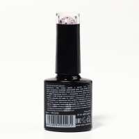 Гель лак для ногтей, &laquo;GLITTER FLASH&raquo;, 3-х фазный, 8мл, LED/UV, цвет прозрачный/фиолетовый (08)