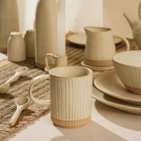 Набор кружек керамических SL Home &laquo;Виенто&raquo;, 350 мл, цвет бежевый