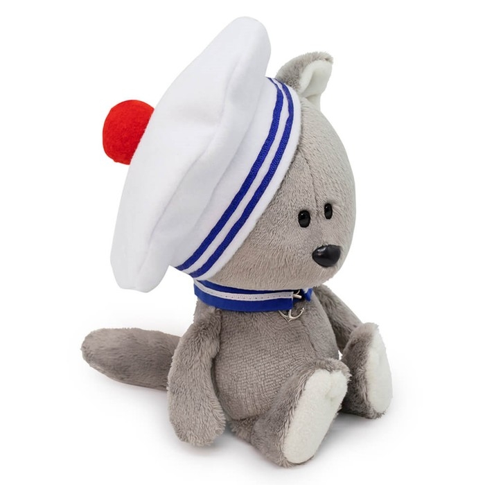 Мягкая игрушка &laquo;Волчонок Вока&raquo;, в морском воротничке и берете, 15 см