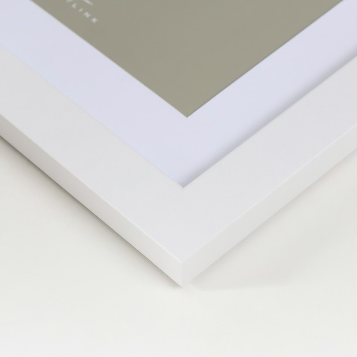 Фоторамка МДФ "Ellis" 20x20 см, с паспарту, белый 76737