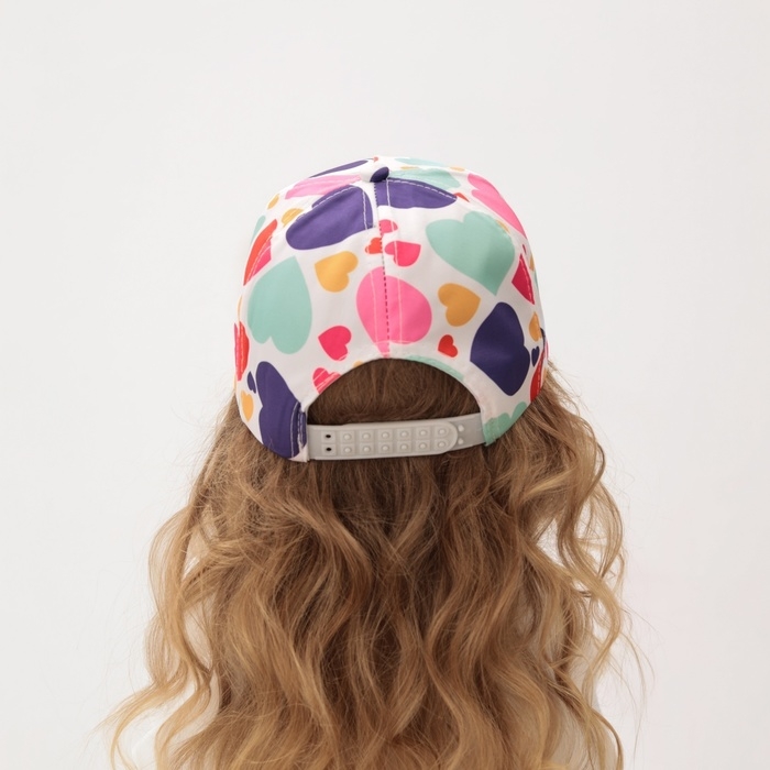 Кепка детская MINAKU Кепка детская MINAKU "Сердца" цвет белый, р-р 52