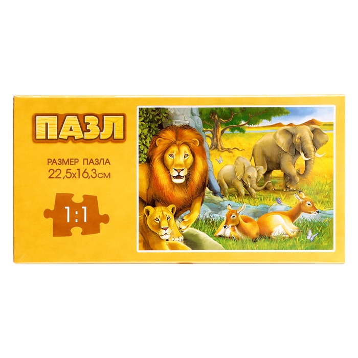 Пазл &laquo;Обитатели саванны&raquo;, 80 деталей
