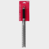 Тёрка для сыра Доляна Venus, 35,5&times;8 см, с ручкой, цвет чёрный