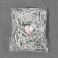 Резинка латексная гладкая, 5 мм, 50 м, цвет белый