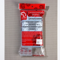 Форма для льда Доляна &laquo;Кубик&raquo;, силикон, 11,7&times;18,7&times;3,4 см, 15 ячеек (3,4&times;3,4 см), цвет голубой