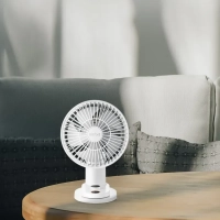 Вентилятор настольный беспроводной с зажимом КТ-418