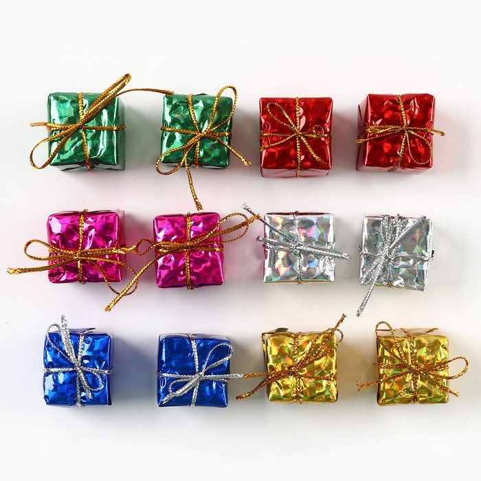 Новый год: Ёлочные игрушки новогодние &laquo;Подарки&raquo;, МИКС