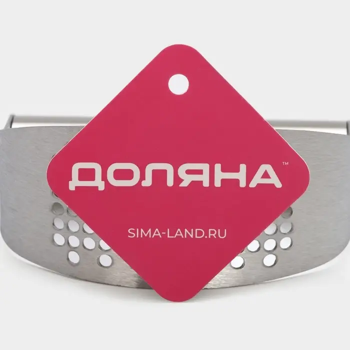 Пресс для чеснока Доляна Steel, 10&times;5 см, цвет серебряный