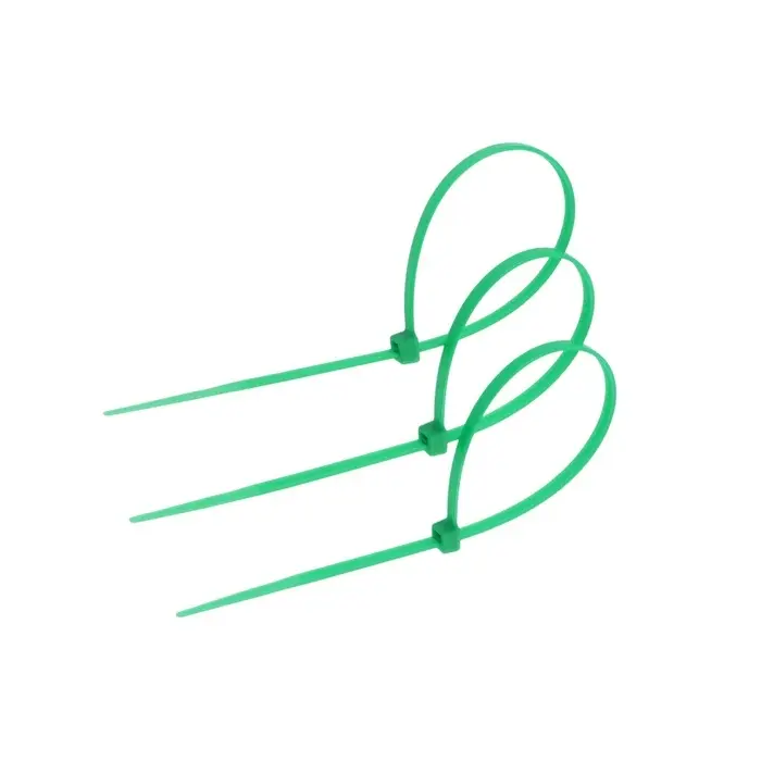 Хомут нейлоновый для стяжки, ТУНДРА, 3.6&times;200 мм, зеленый, 25 шт.
