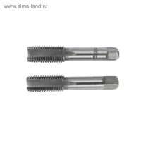 Метчики метрические ручные ТУНДРА, М16 х 2 мм, комплект из 2 шт.