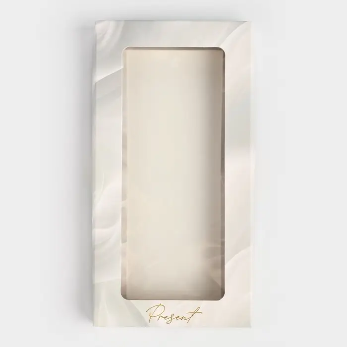 Коробка для шоколада &laquo;Нежность&raquo;, с окном, 9.4 х 1.7 х 18.4 см