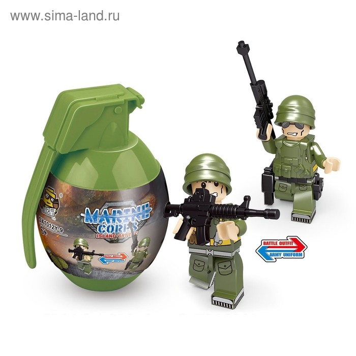 Конструктор в гранате &laquo;Вояки&raquo;, 16 видов МИКС