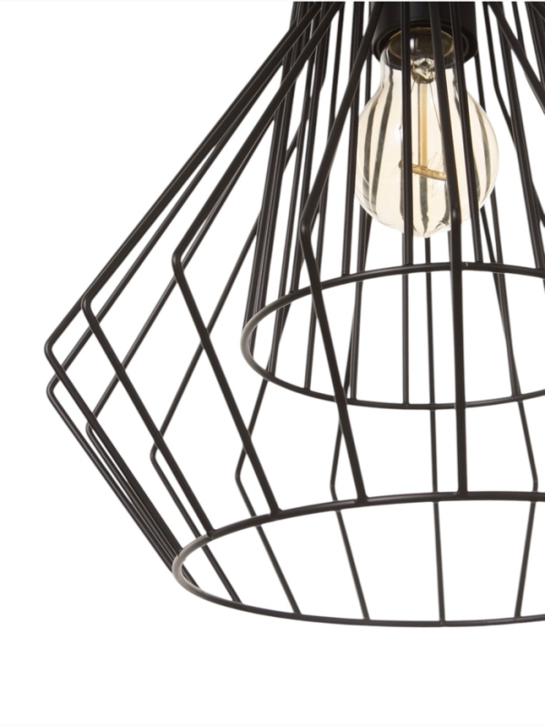 Светильник "Крит" 1х40Вт Е27 черный/коричневый 30х30х42(142)см