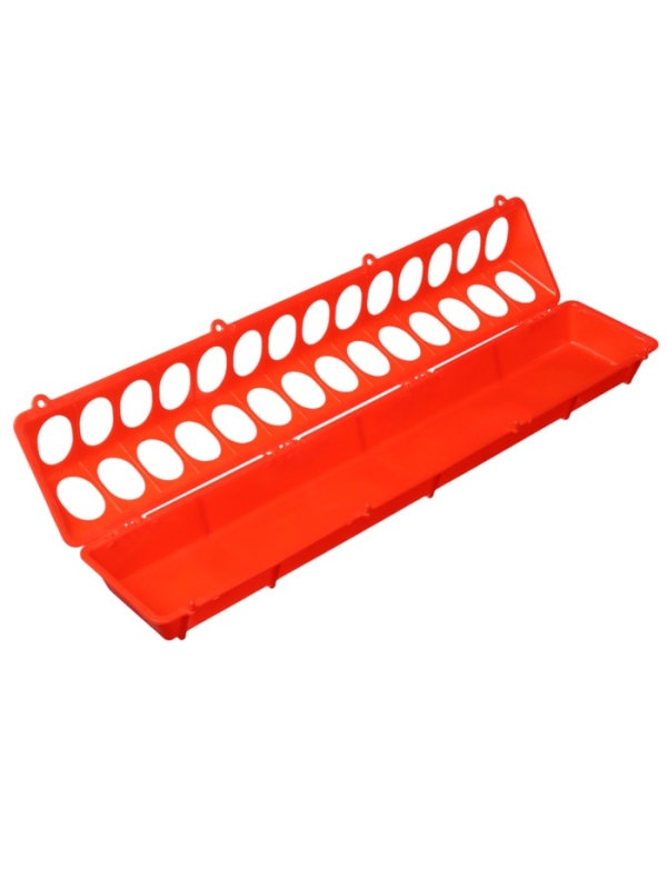 Кормушка - поилка для перепелов 28 ячеек, лотковая, пластик