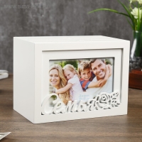 Фотоархив на 96 фото "Семья" белого цвета 20х15х12 см