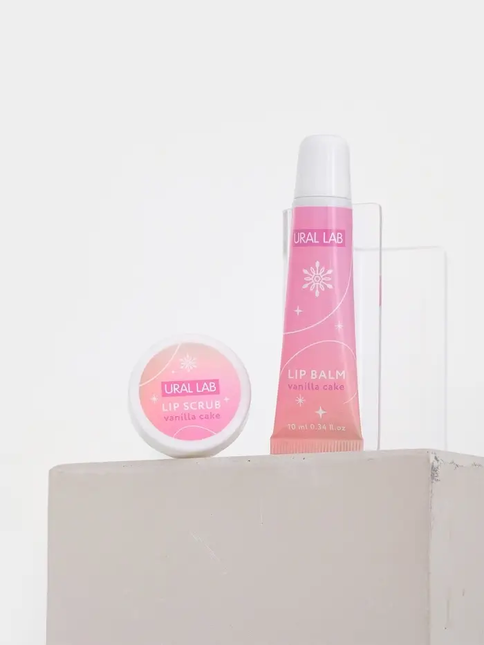 Подарочный набор новогодний Winter Fantasy, бальзам и скраб для губ, URAL LAB