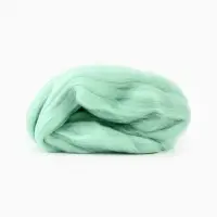 Шерсть для валяния 100% полутонкая шерсть 50 гр (107 ментол)