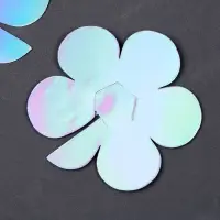 Топпер для торта &laquo;Цветы&raquo;, 6 шт., перламутр